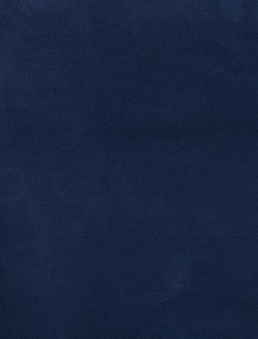 11856 Navy Tassel Detailed Midi Skirt