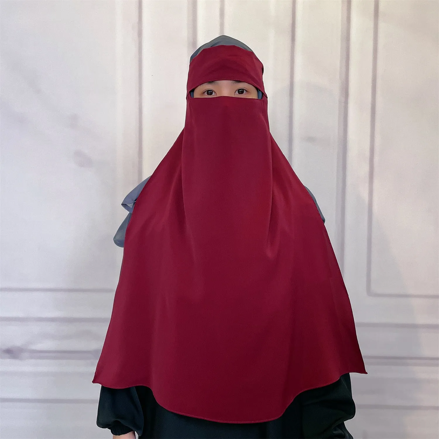 2233  Middle East Turkey Dubai versatile fashion pure color mask plain hijab  instant hijab  hijab/tudung