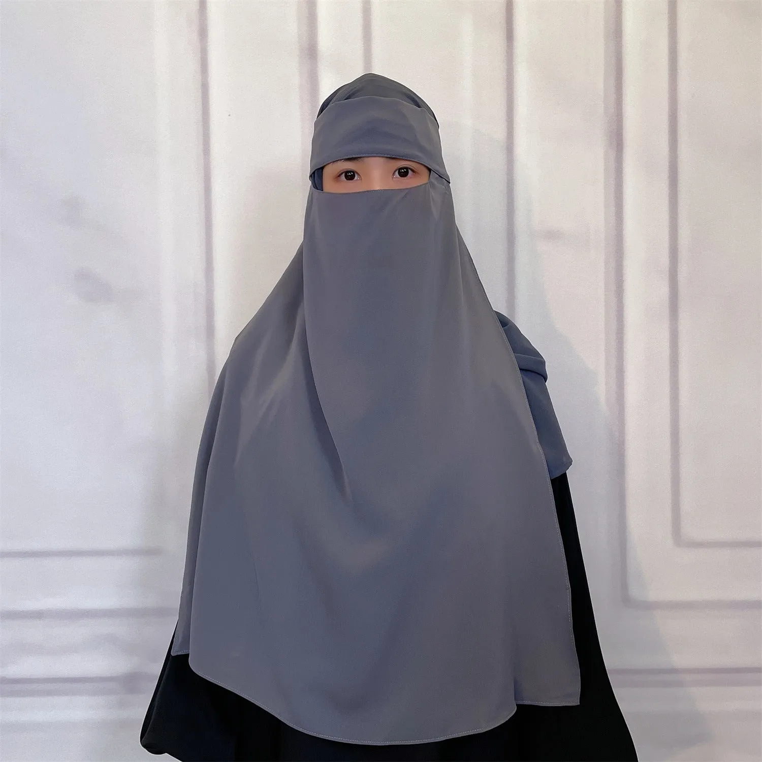 2233  Middle East Turkey Dubai versatile fashion pure color mask plain hijab  instant hijab  hijab/tudung