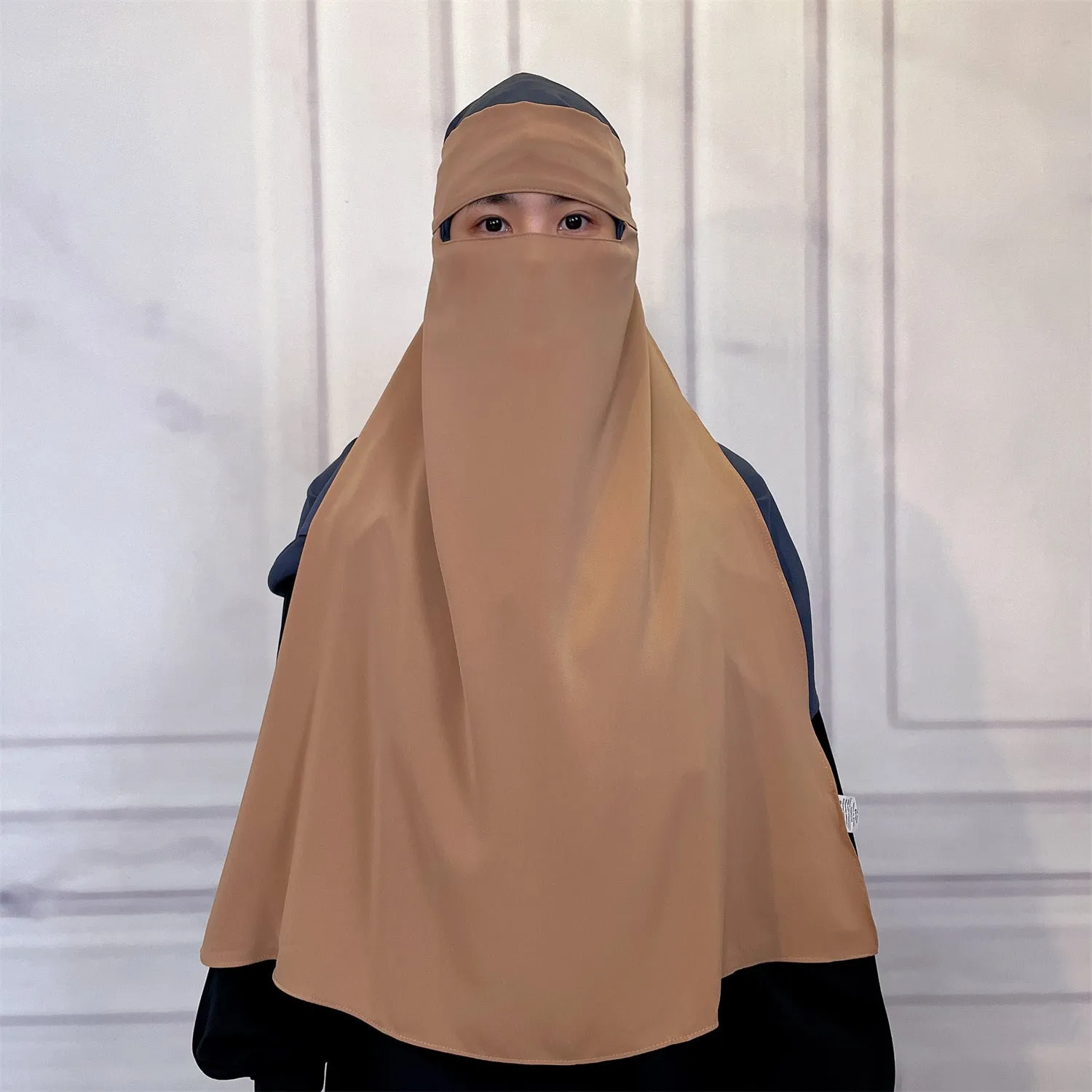 2233  Middle East Turkey Dubai versatile fashion pure color mask plain hijab  instant hijab  hijab/tudung