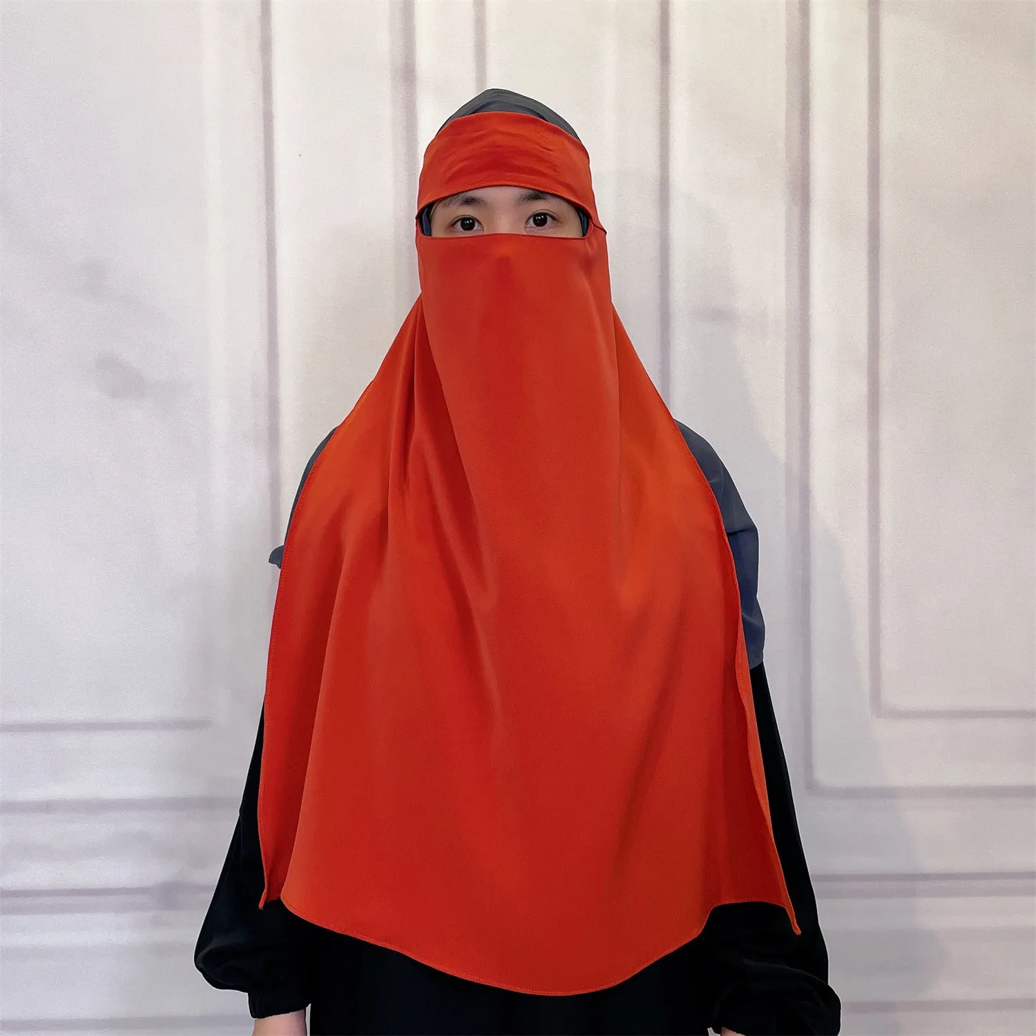 2233  Middle East Turkey Dubai versatile fashion pure color mask plain hijab  instant hijab  hijab/tudung