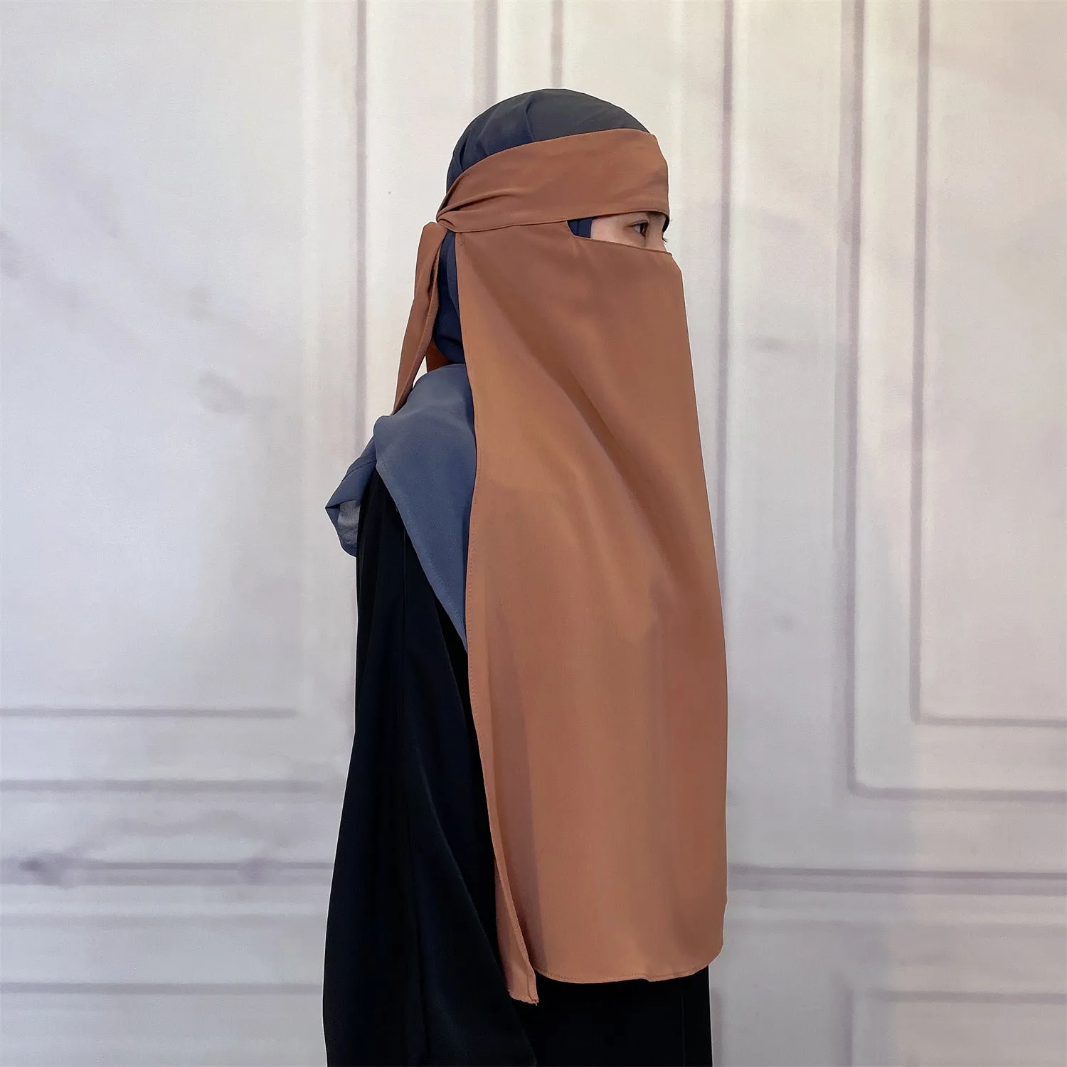 2233  Middle East Turkey Dubai versatile fashion pure color mask plain hijab  instant hijab  hijab/tudung