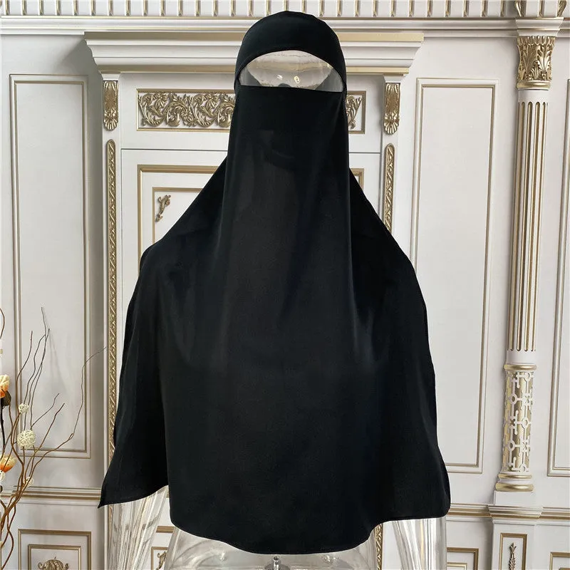 2233  Middle East Turkey Dubai versatile fashion pure color mask plain hijab  instant hijab  hijab/tudung