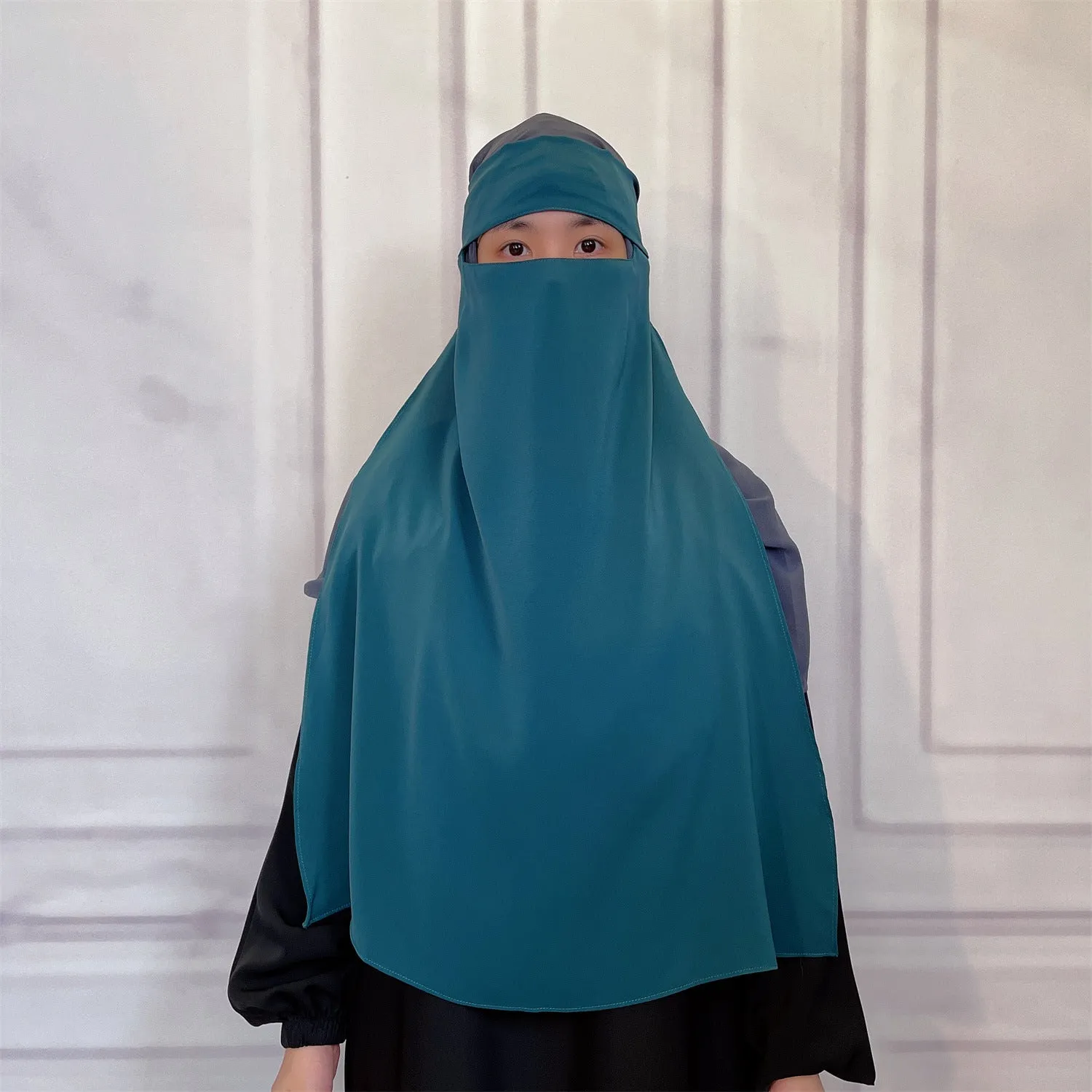 2233  Middle East Turkey Dubai versatile fashion pure color mask plain hijab  instant hijab  hijab/tudung