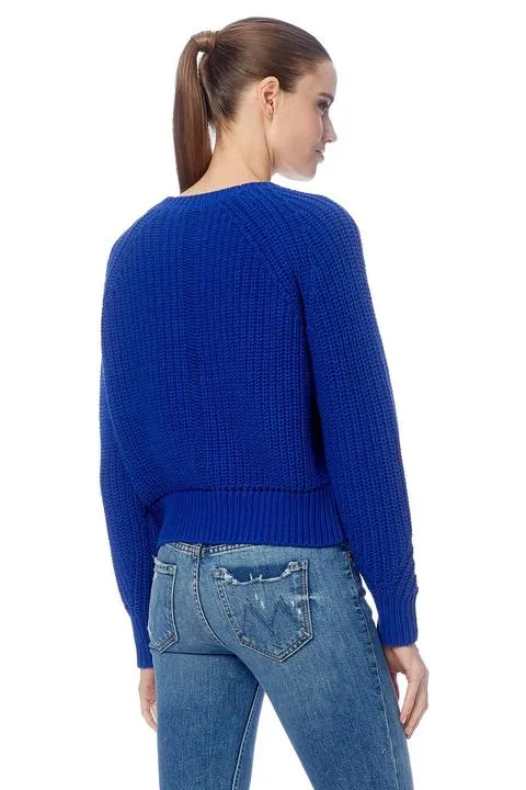 360 Sweater - Zoey Cropped Sweater Nebulas Blue