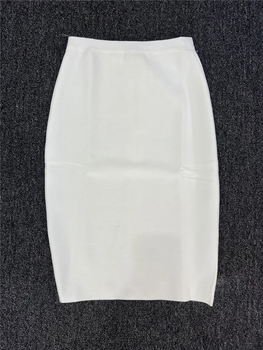 60CM Knee Length Stretch Bandage Skirts Women Candy Color Bodycon Pencil Skirt Ladies Elegant Office Business Formal XL XXL