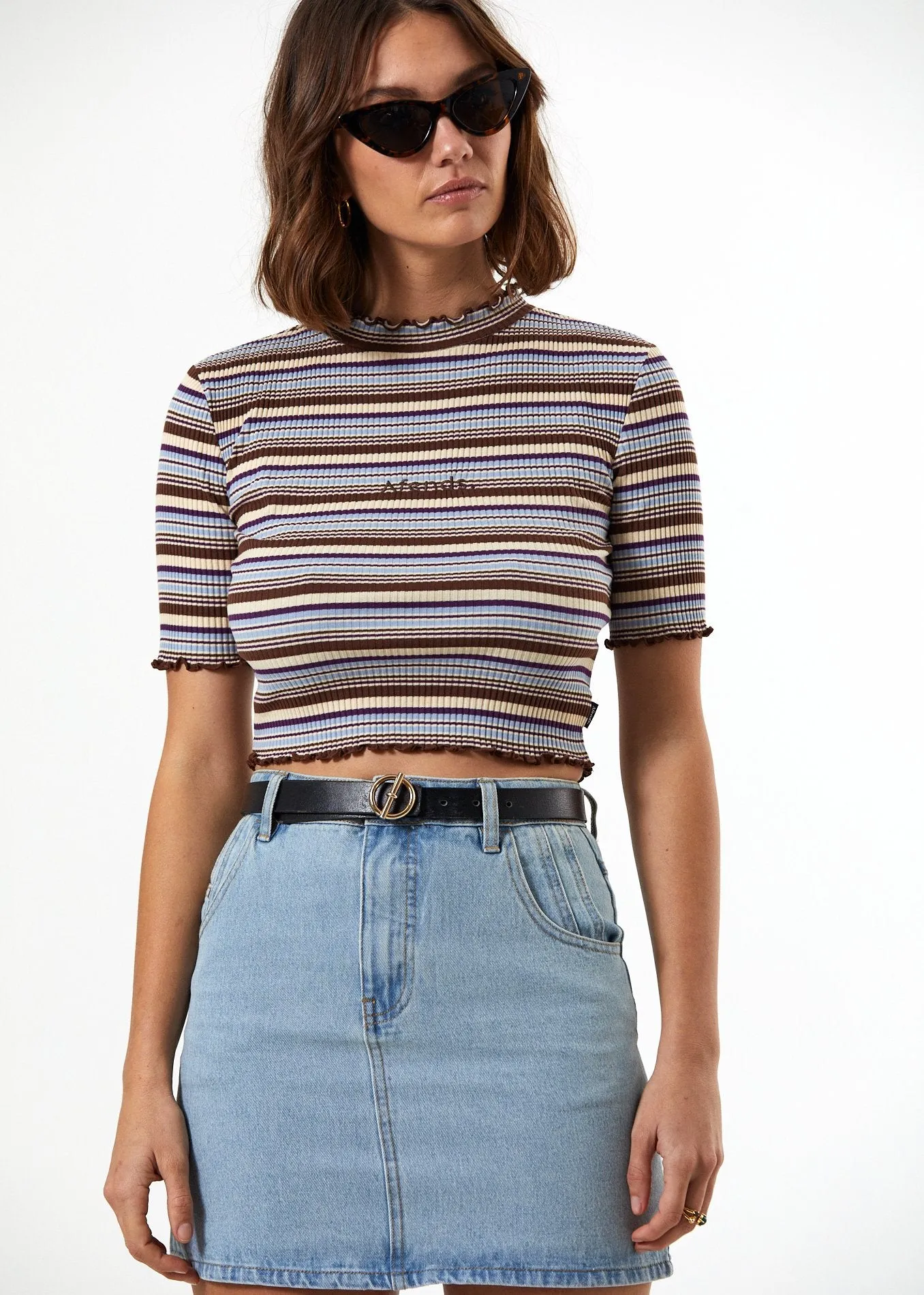 Afends Womens Denny - Denim Skirt