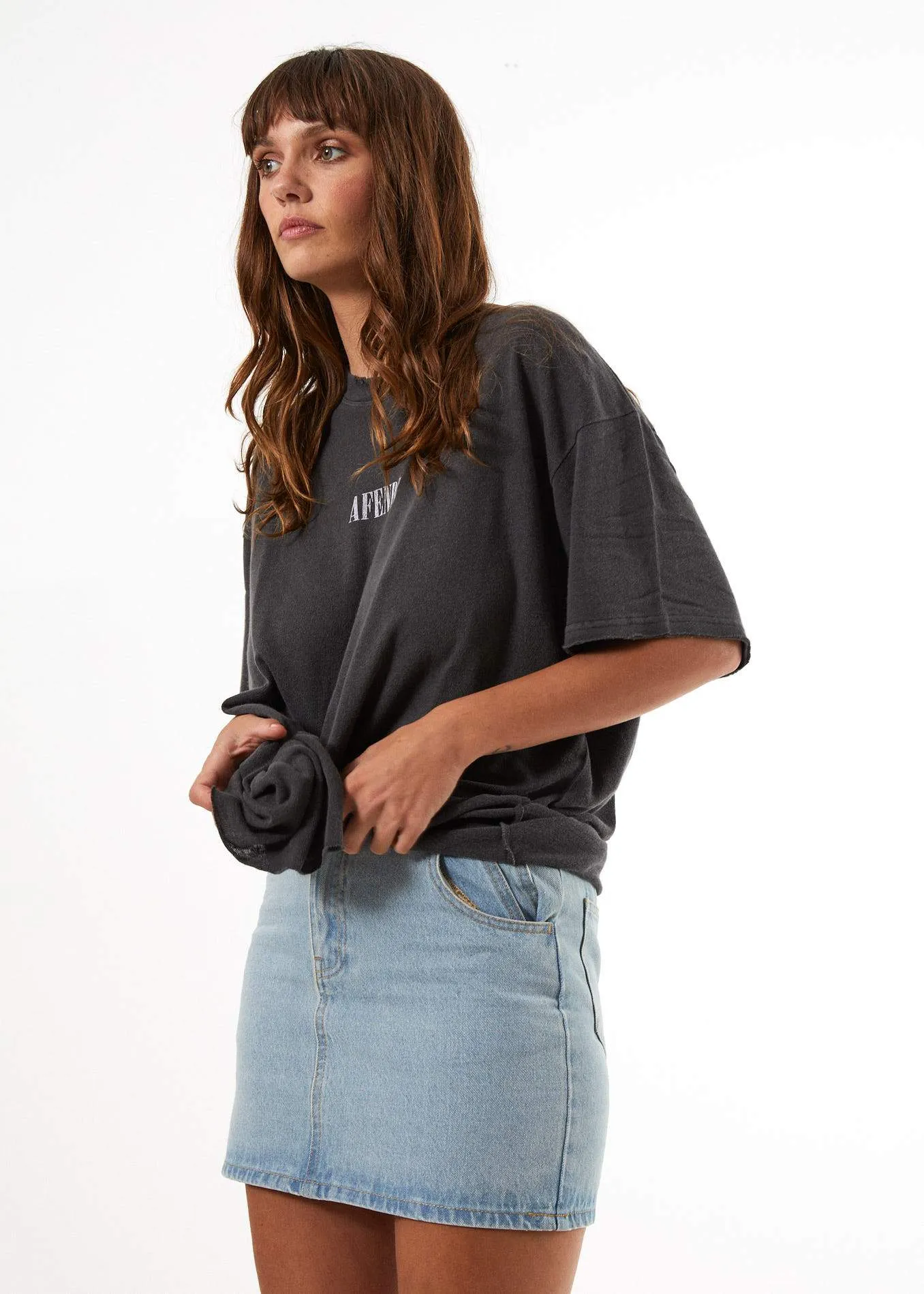 Afends Womens Denny - Denim Skirt