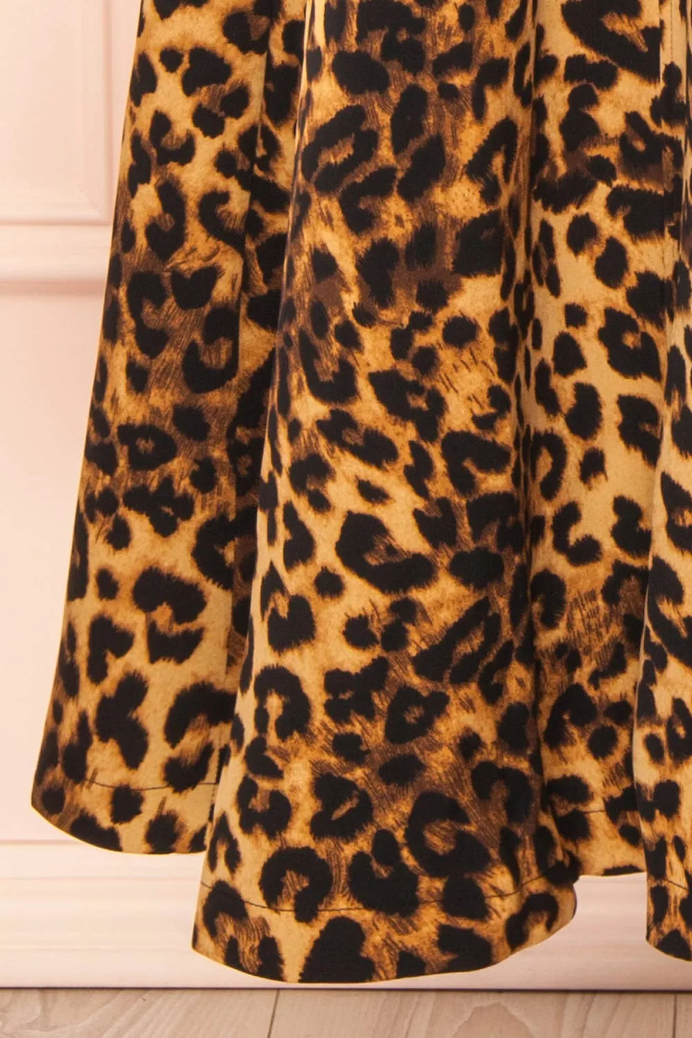 Aidan | Leopard Bustier Midi Dress