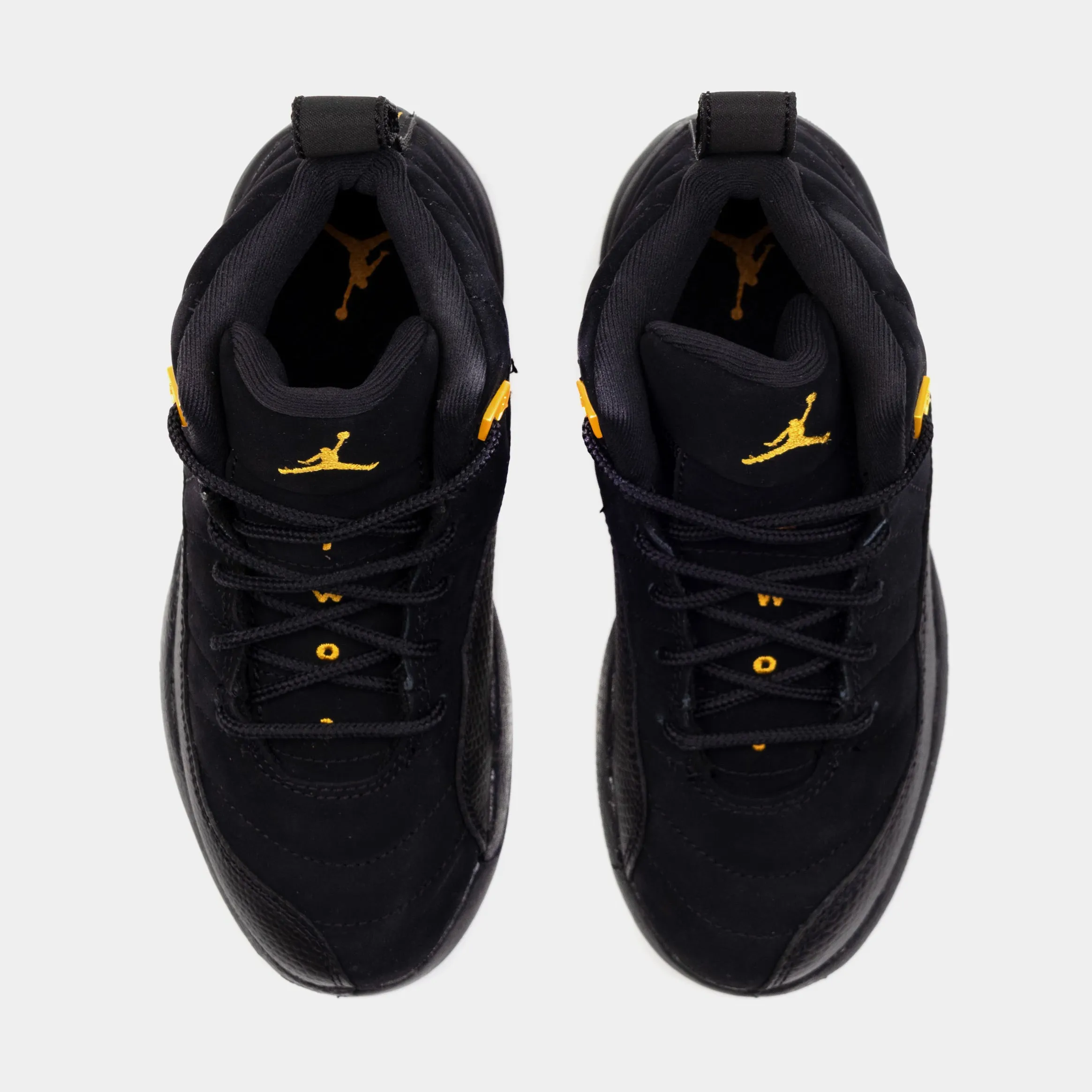 Air Jordan 12 Retro Black Taxi Preschool Lifestyle Shoes (Black) Free Shipping