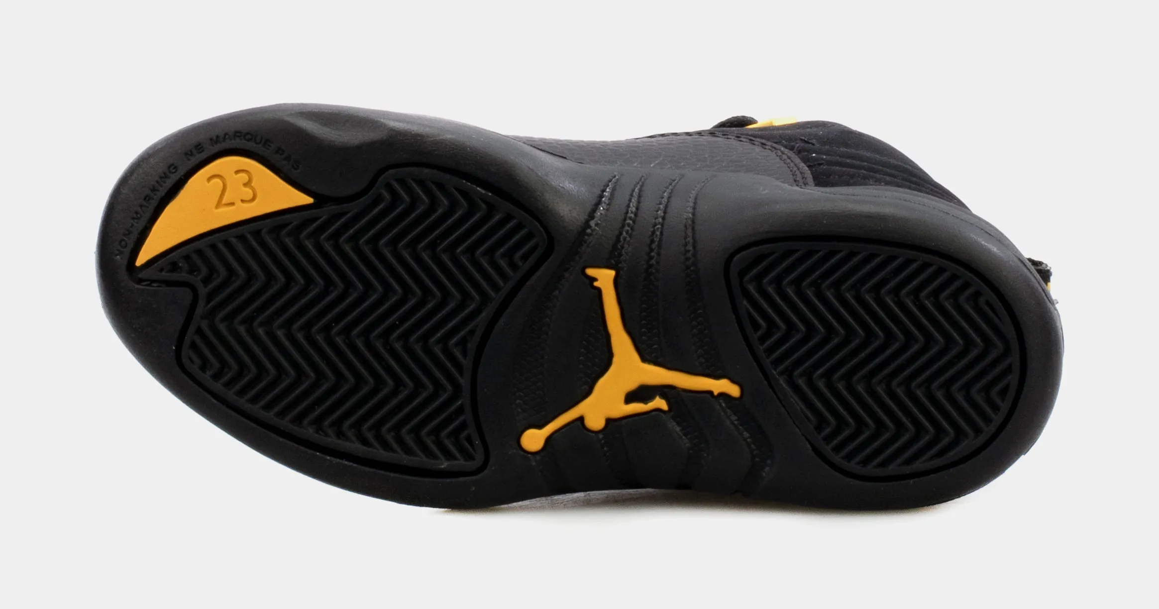 Air Jordan 12 Retro Black Taxi Preschool Lifestyle Shoes (Black) Free Shipping