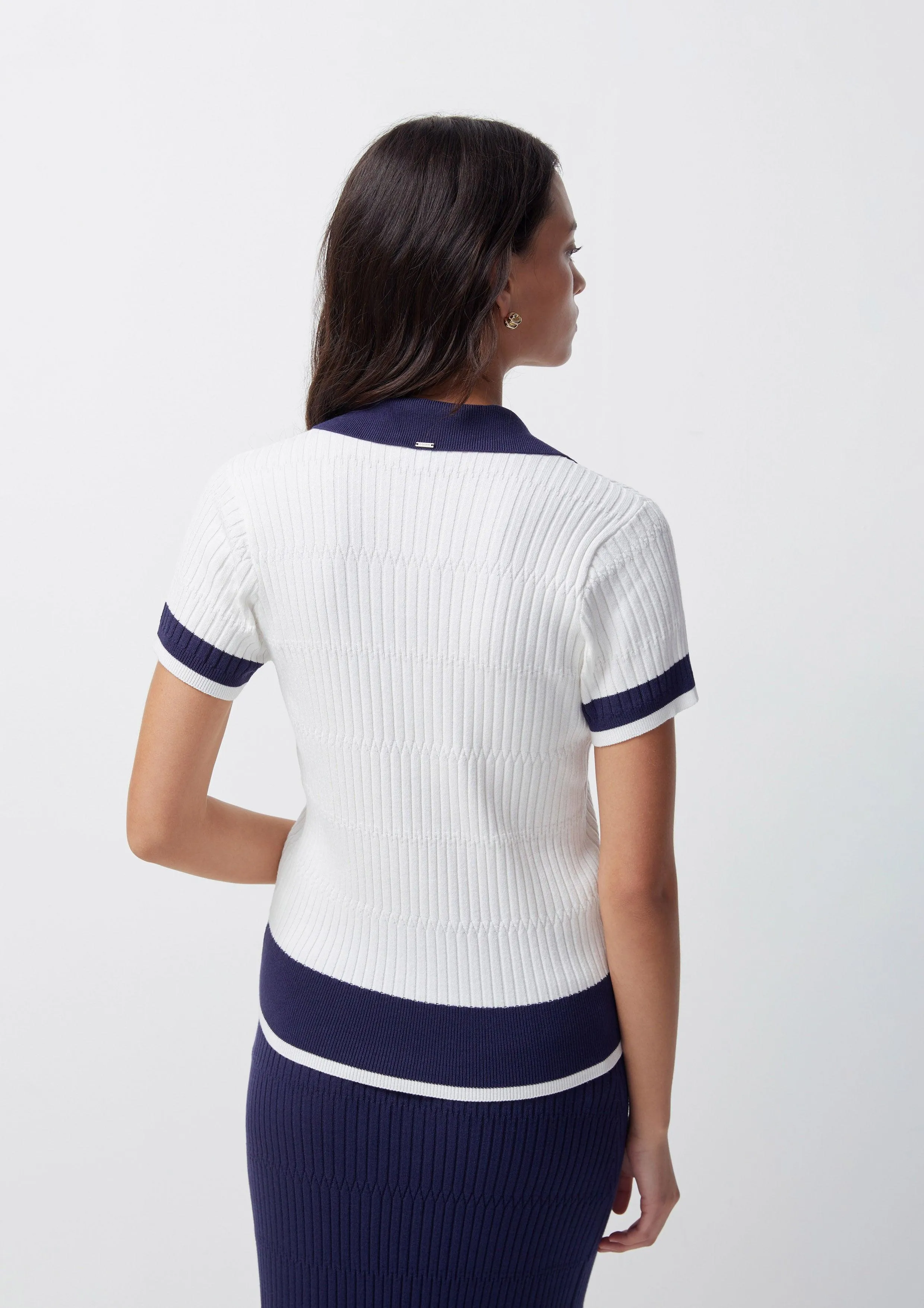 Beachside Oasis Knitted Short Sleeve Top