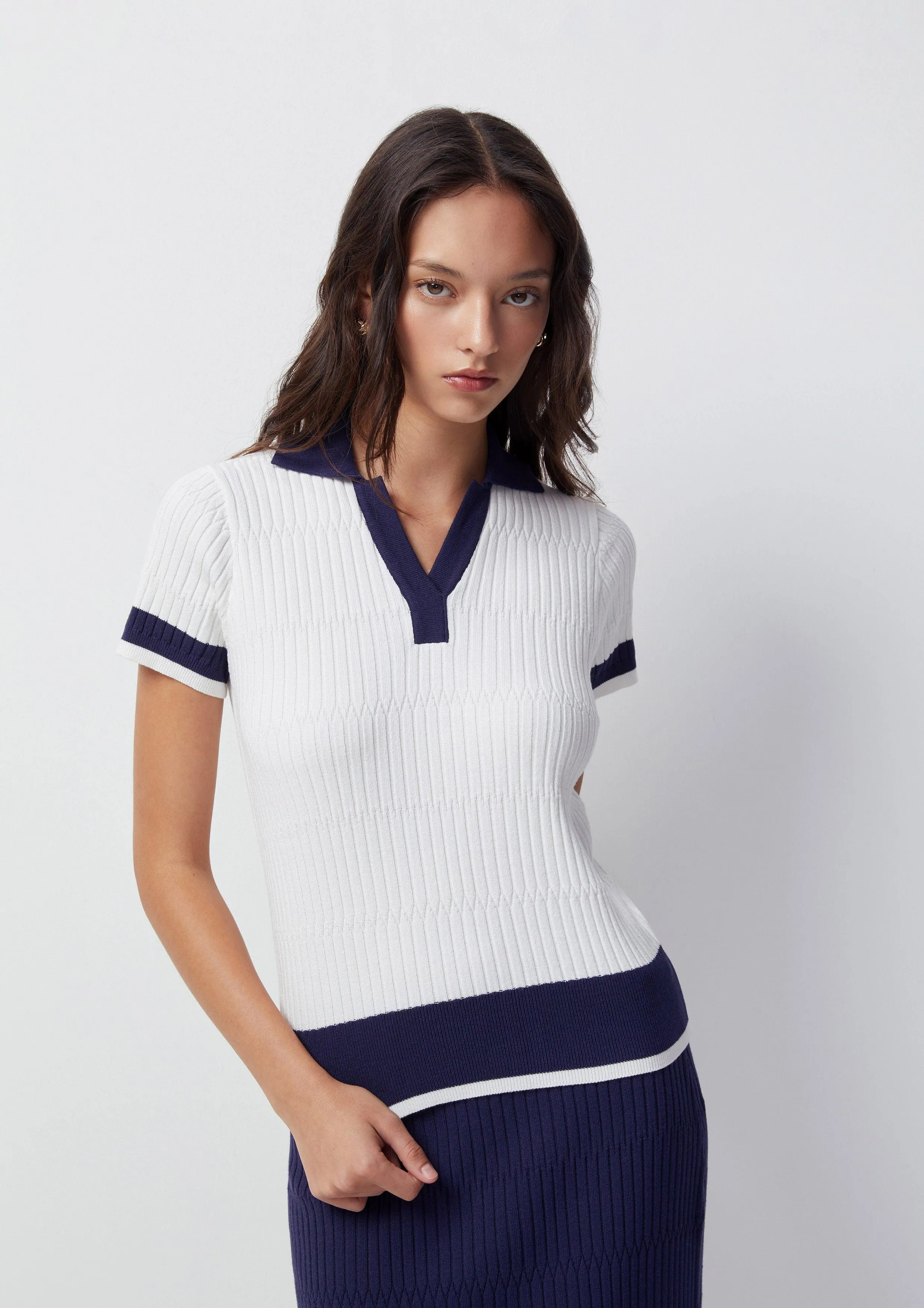 Beachside Oasis Knitted Short Sleeve Top