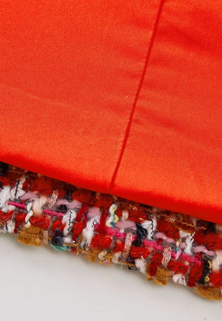 Bead-detail Concealed-fastening Midi Coat
