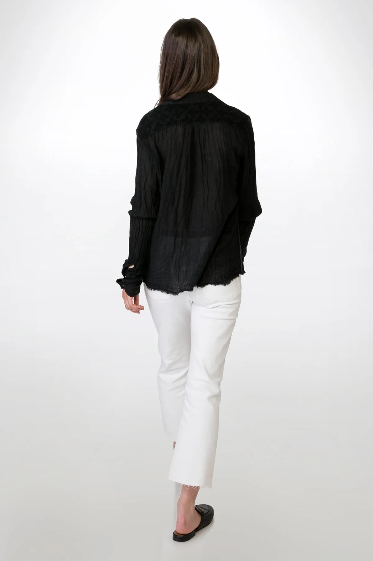 Black Classic Gauze Shirt