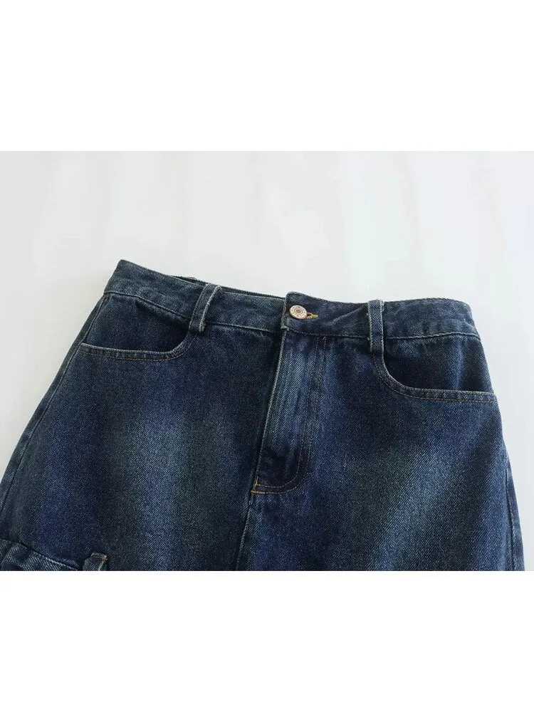 Blue Denim Skirts Woman High Waist Mini Skirt Women Streetwear Short Women's Skirts  Casual Jean Skirt