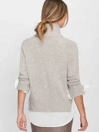 Brochu Walker - Jolie Fringe Layered Looker in Light Chia Melange with White Underlayer