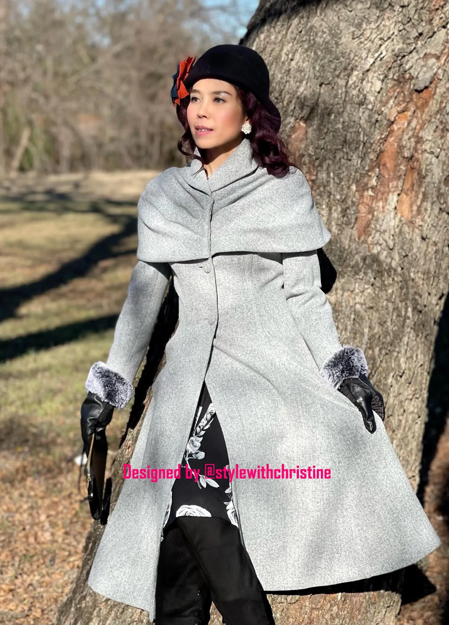 Cathy coat in Grey