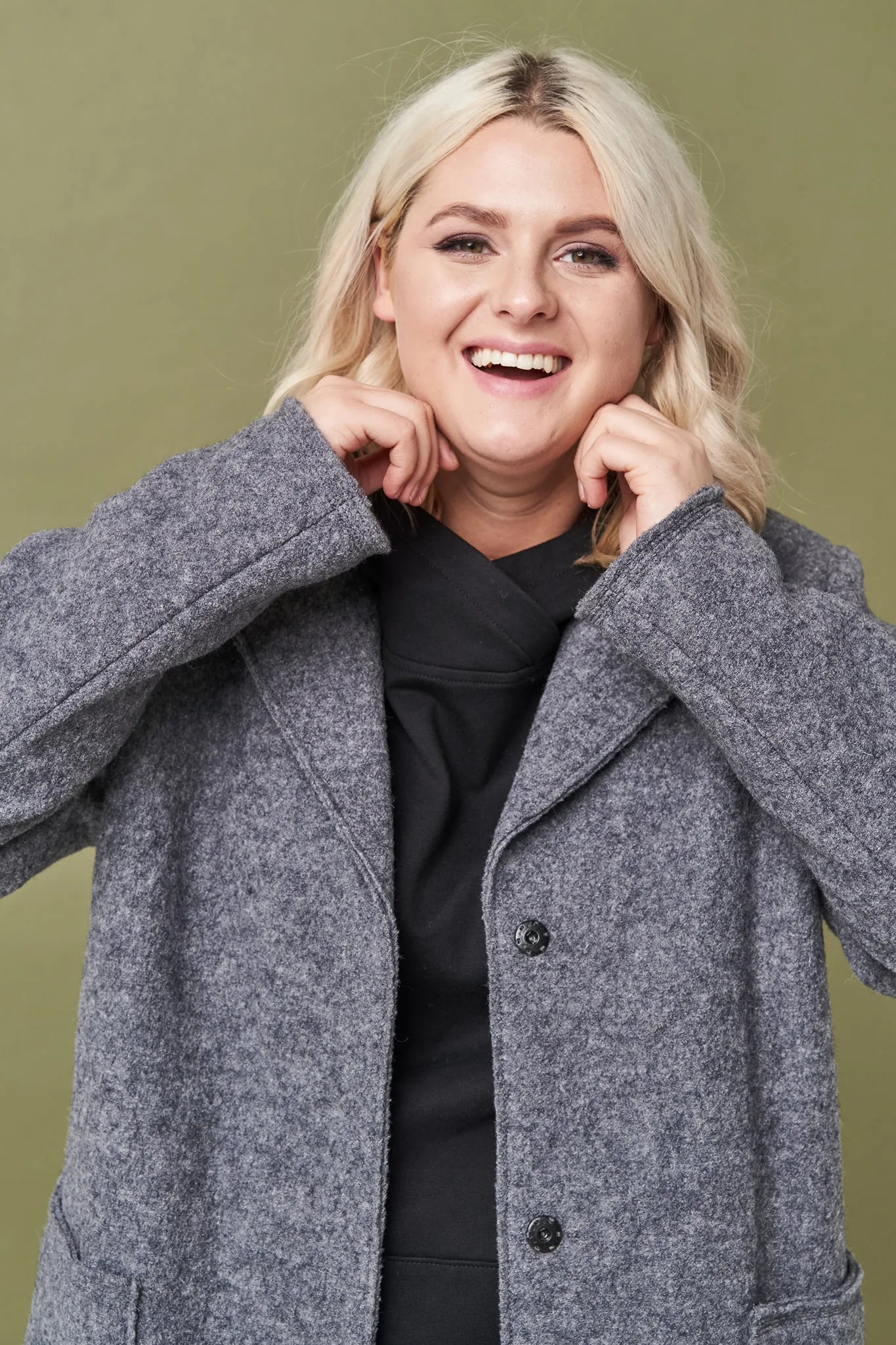 Classics style wool coat Erika
