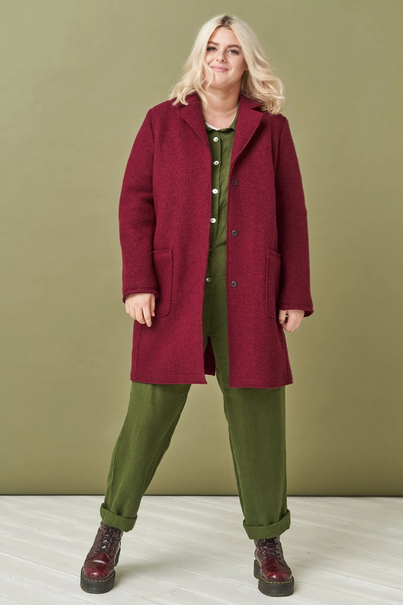 Classics style wool coat Erika