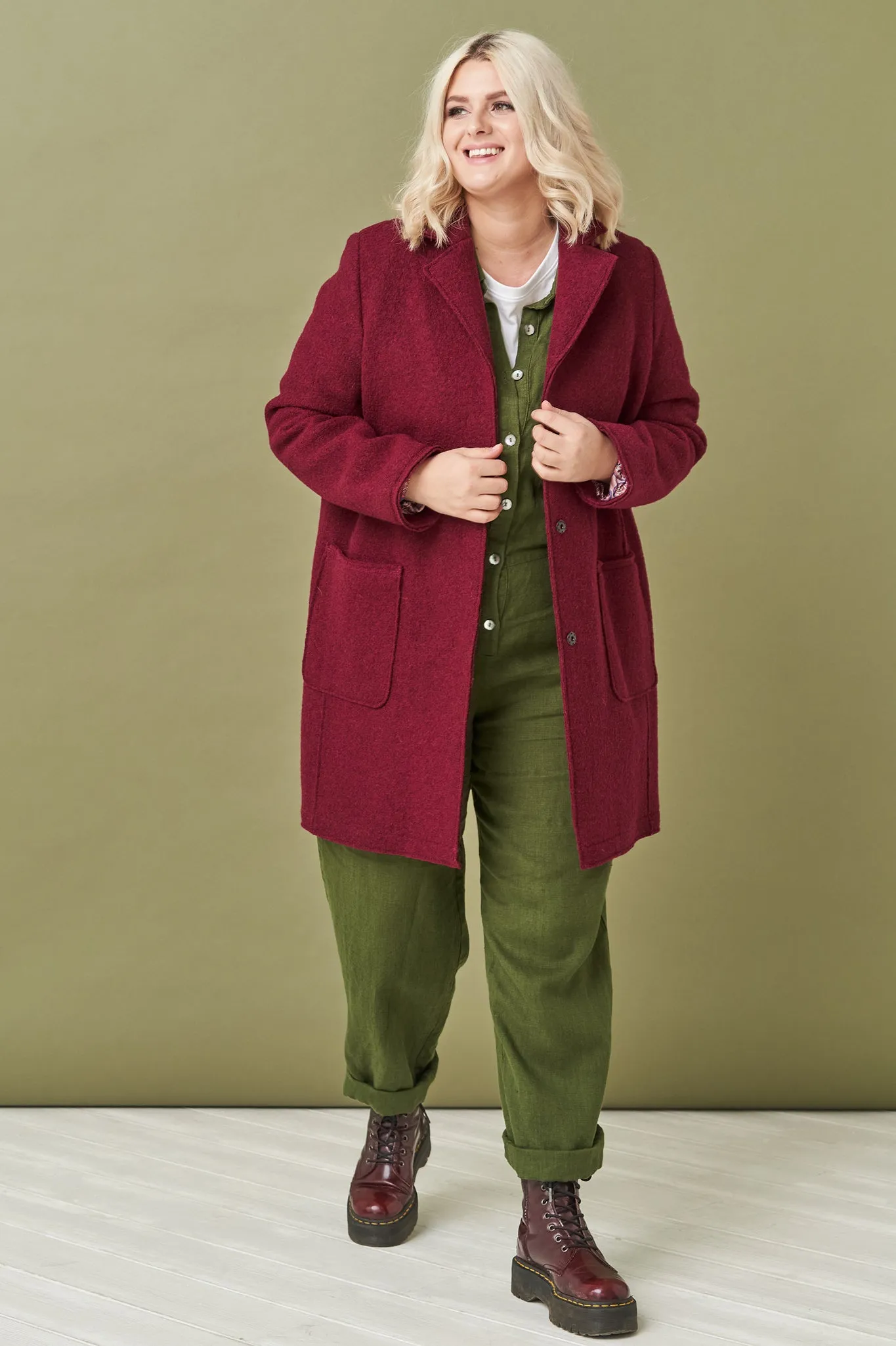 Classics style wool coat Erika