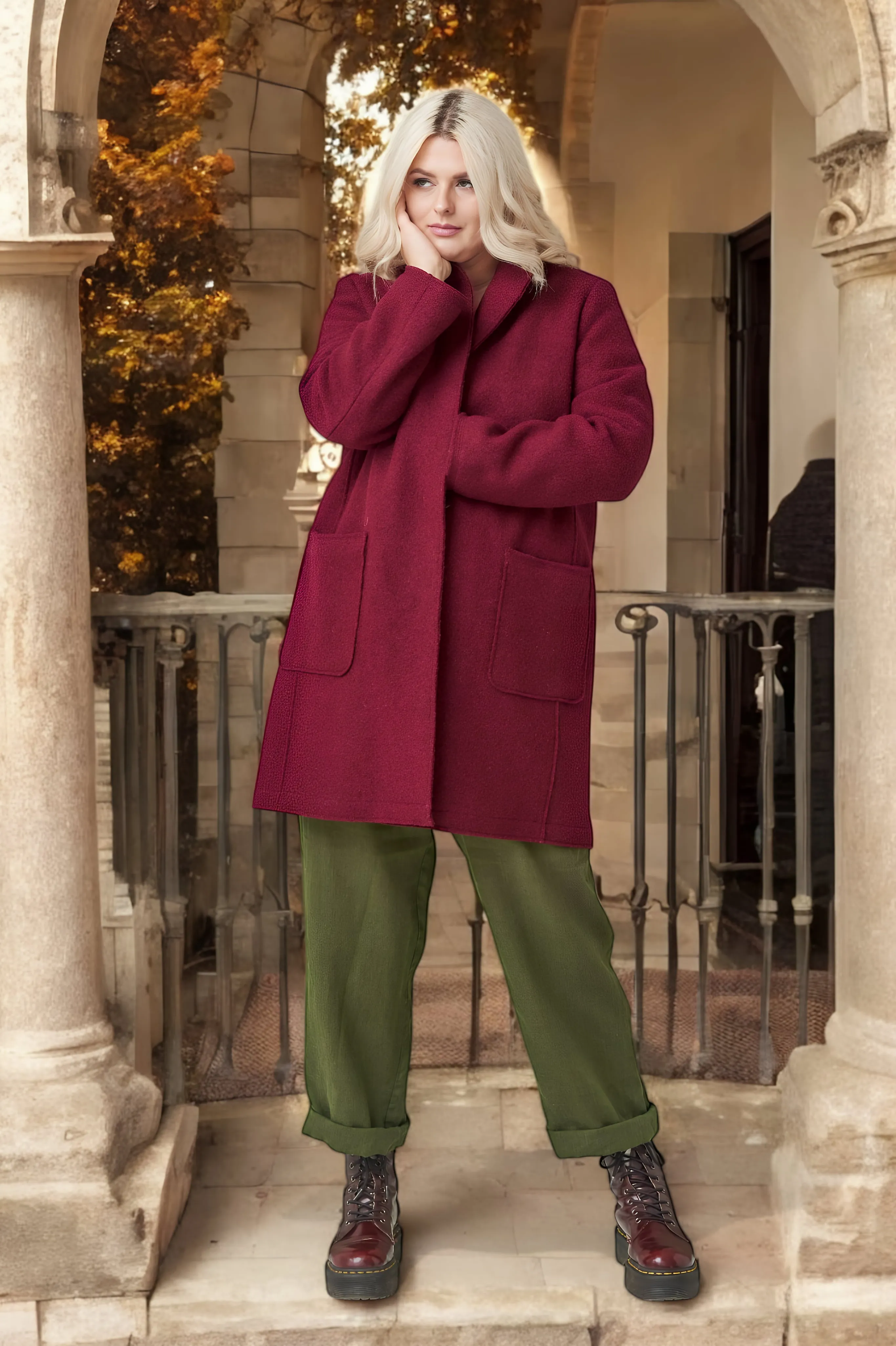Classics style wool coat Erika