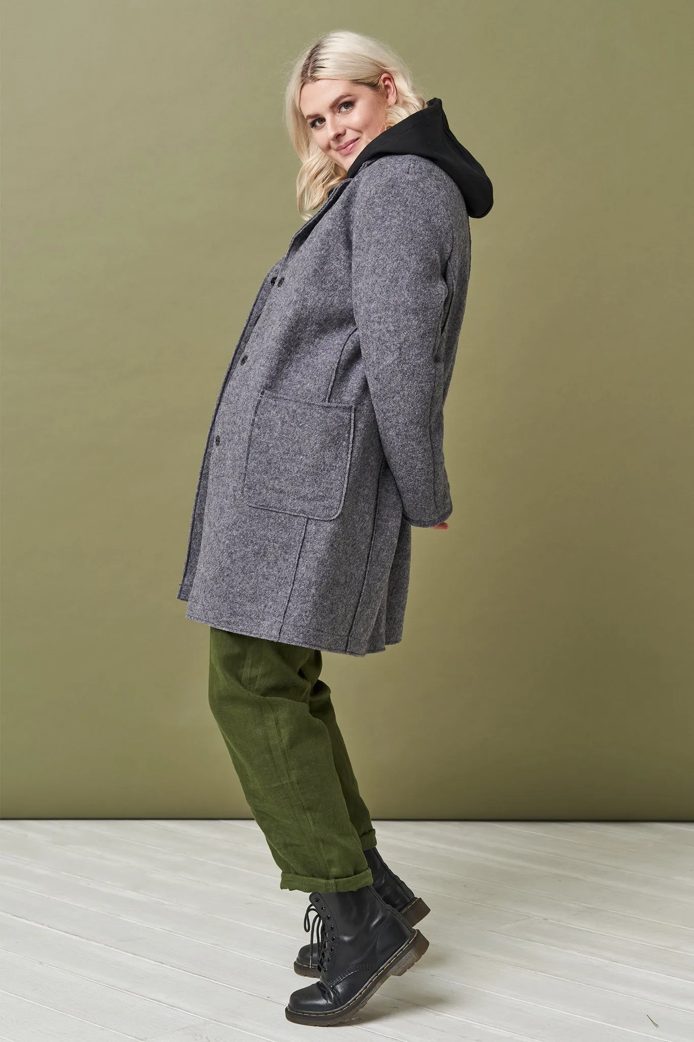 Classics style wool coat Erika
