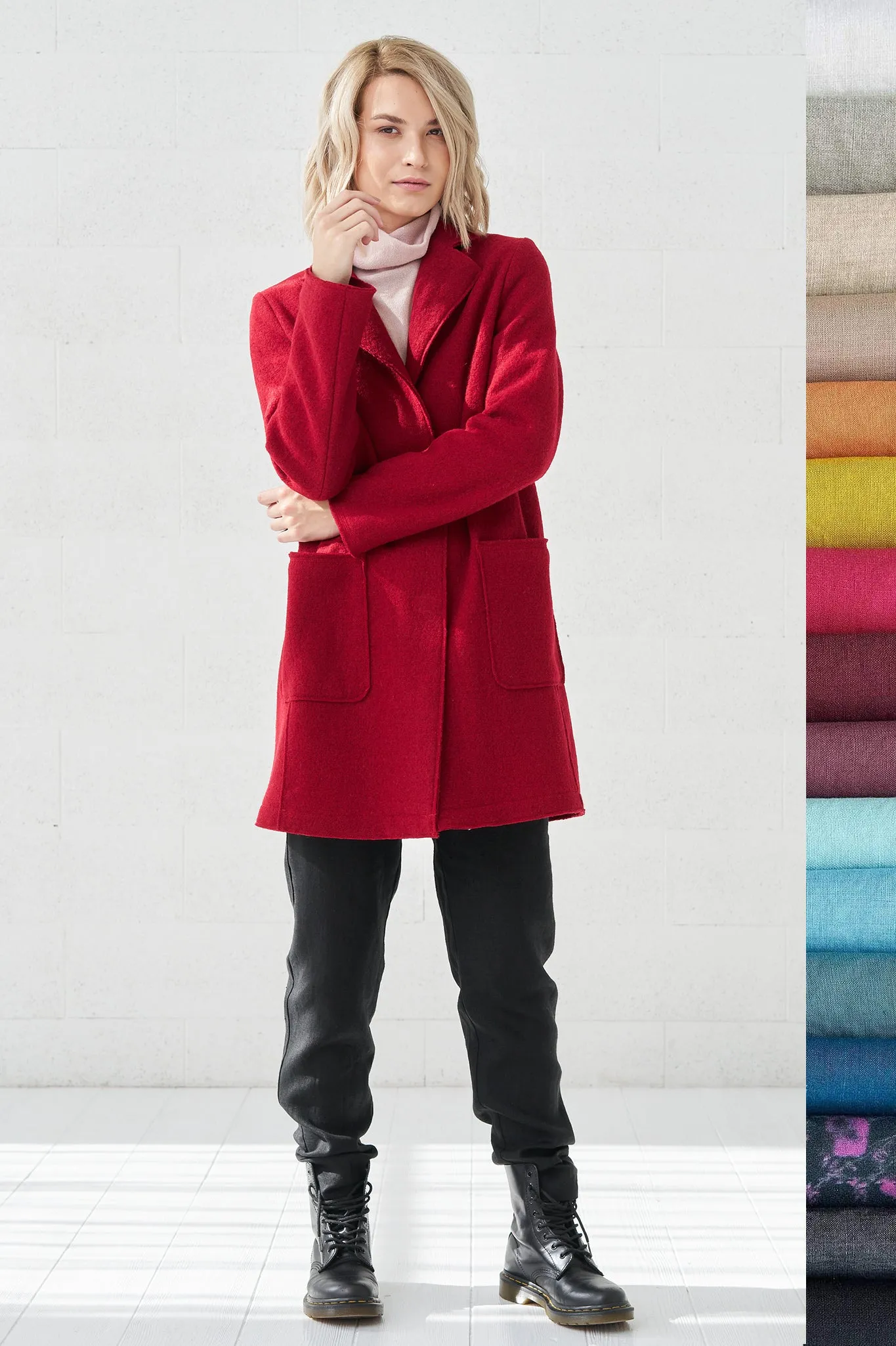 Classics style wool coat Erika