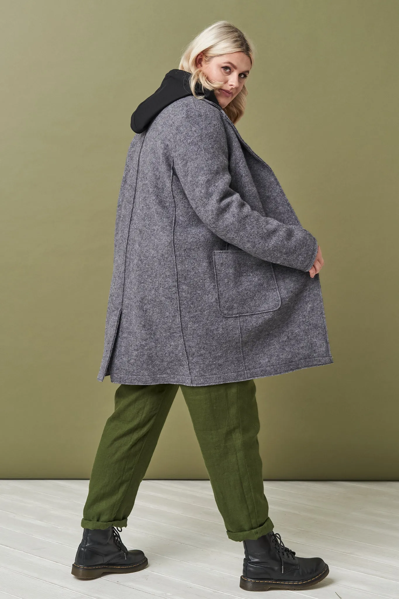 Classics style wool coat Erika