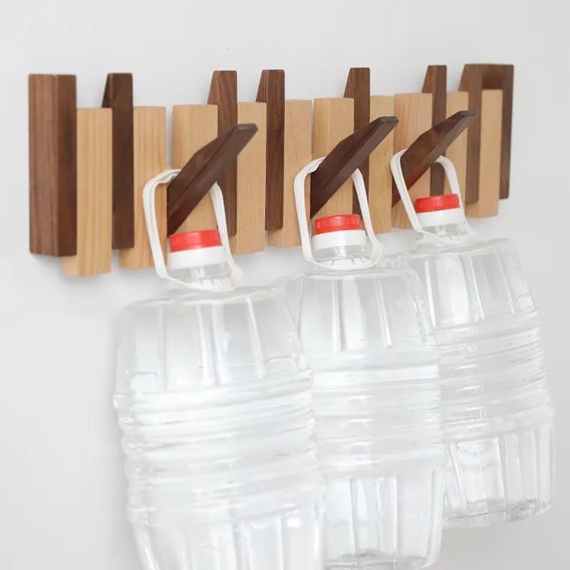 Coat Rack with Wood Strips