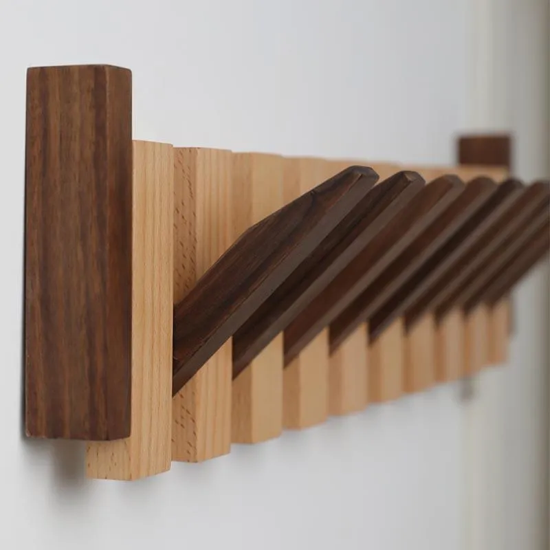 Coat Rack with Wood Strips
