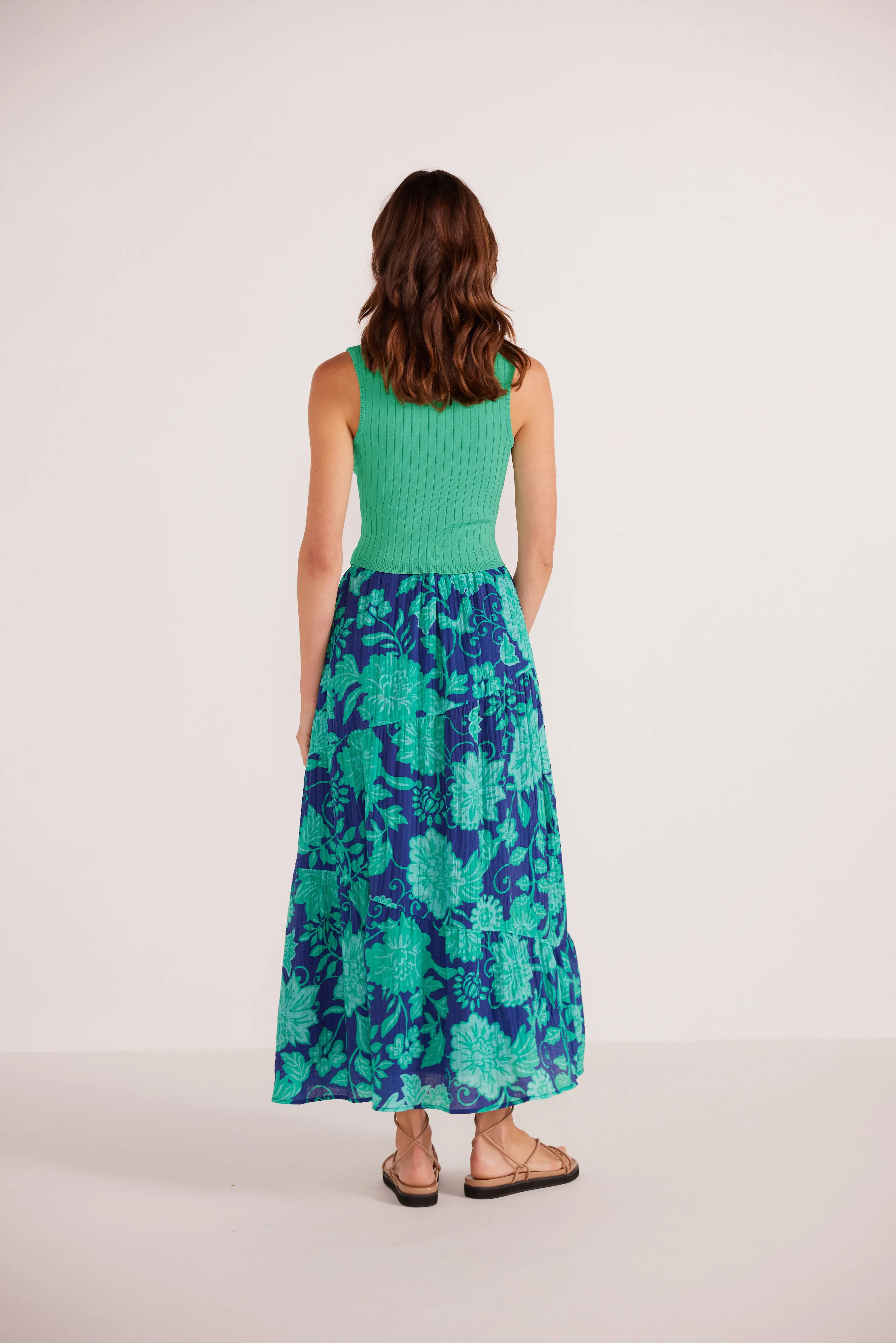 Connie Tiered Midi Skirt - FINAL SALE
