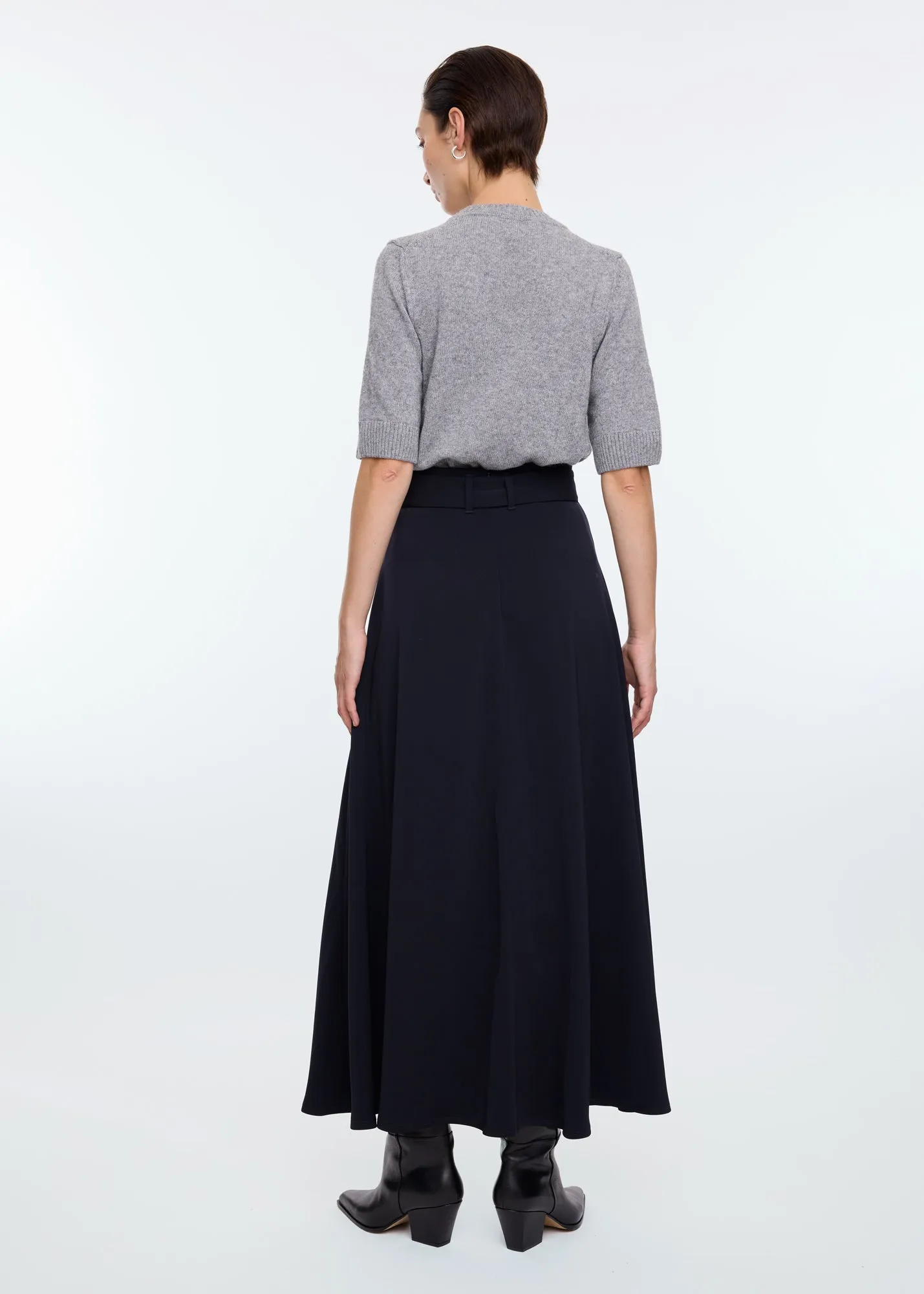 crepe skirt