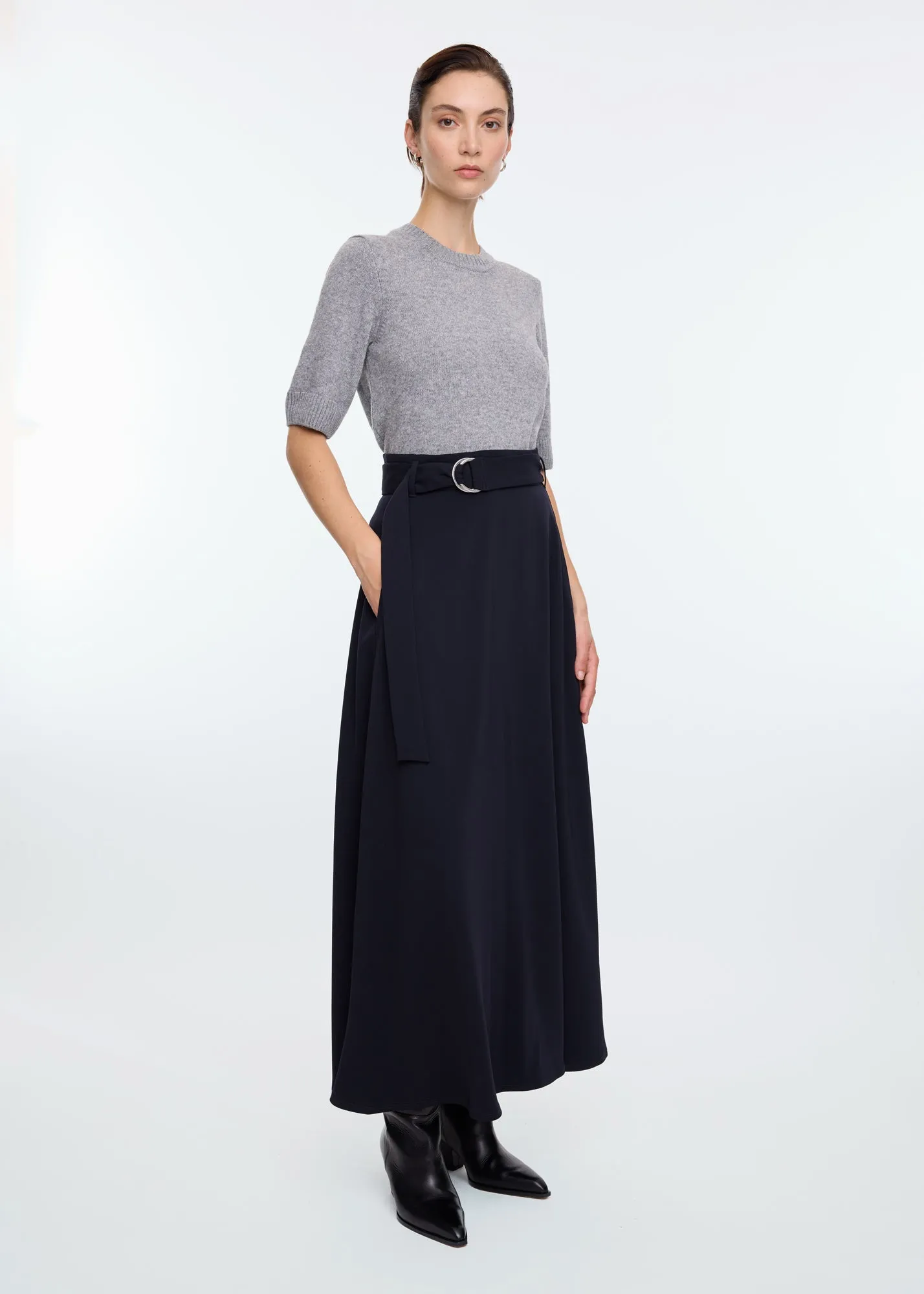 crepe skirt