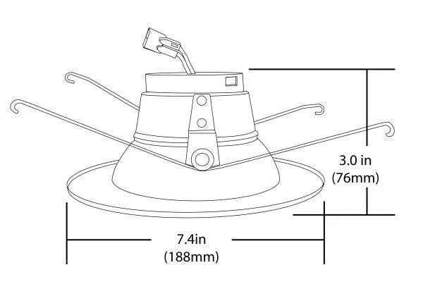 DLR56 SELECT Series 5/6 in. Black LED Recessed Downlight