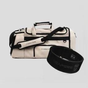Gravestone Duffle & 10mm Lever Belt Combo - Desert Sand/Black