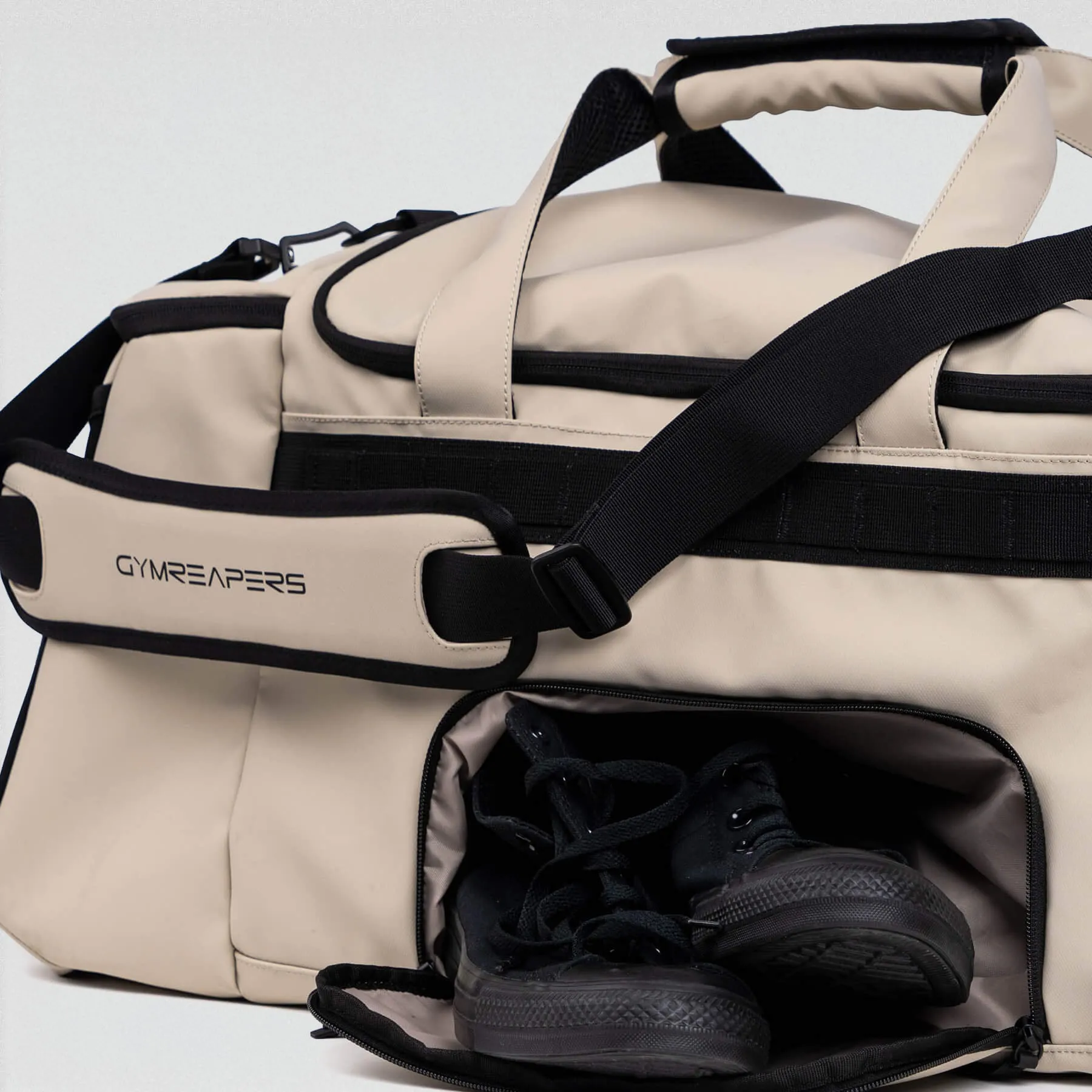 Gravestone Duffle & 10mm Lever Belt Combo - Desert Sand/Black