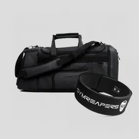 Gravestone Duffle & 10mm Lever Belt Combo - Onyx/Black
