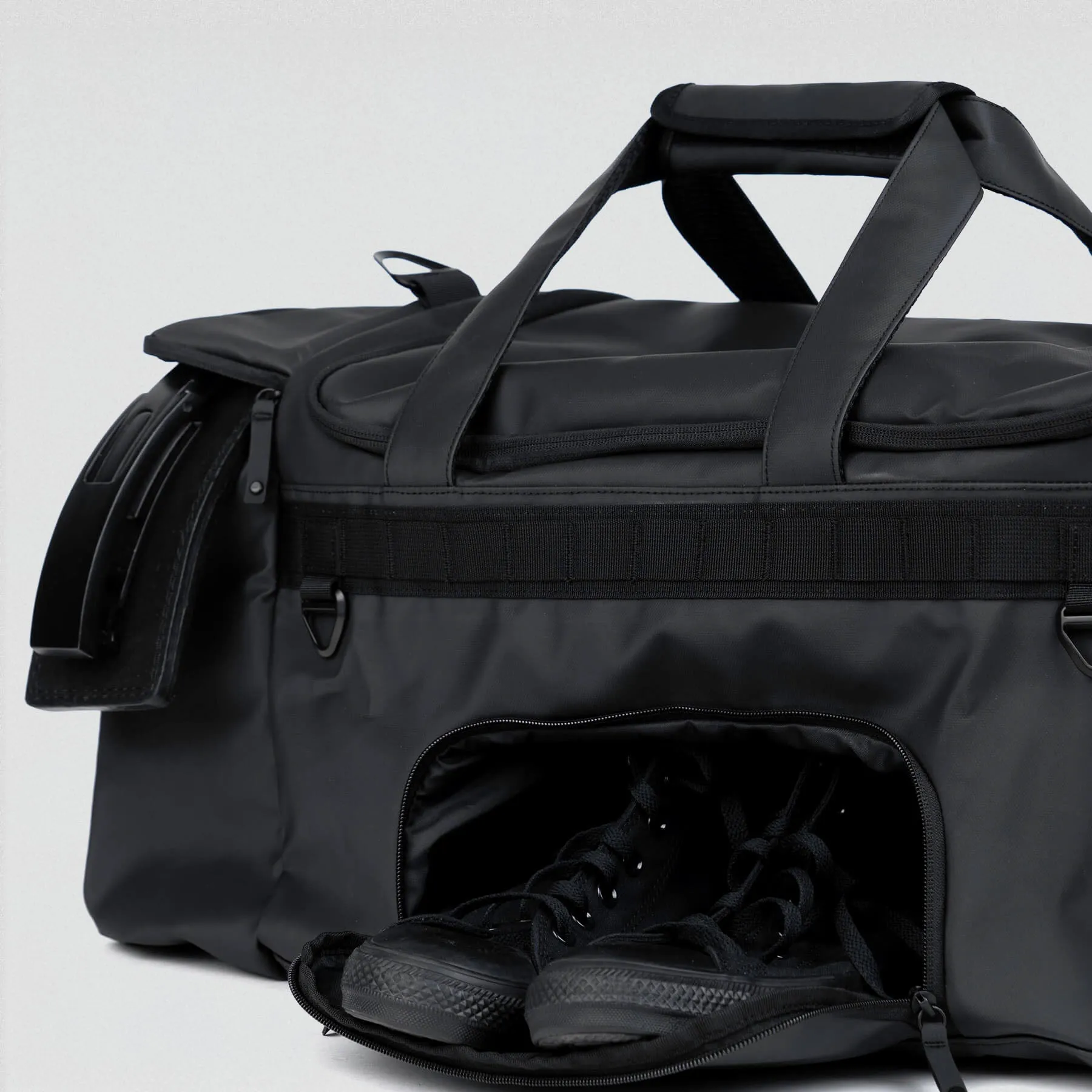 Gravestone Duffle & 10mm Lever Belt Combo - Onyx/Black
