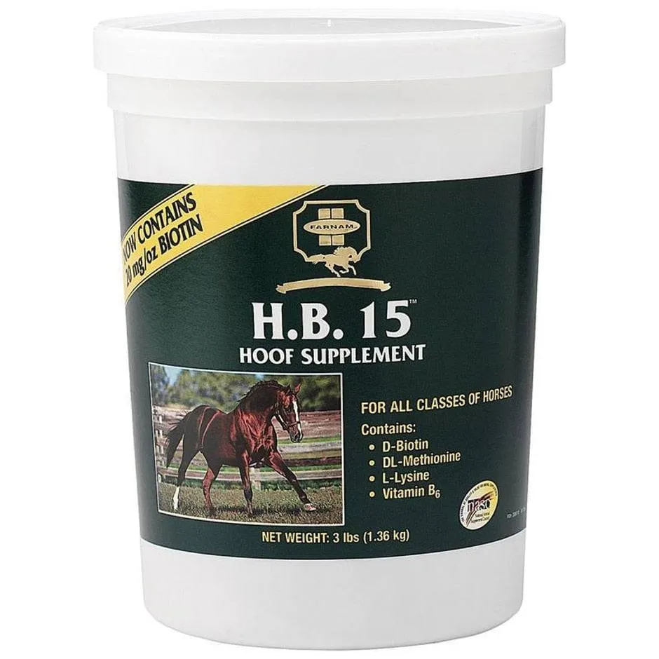 HB-15 Biotin Supplement For Horse Hooves