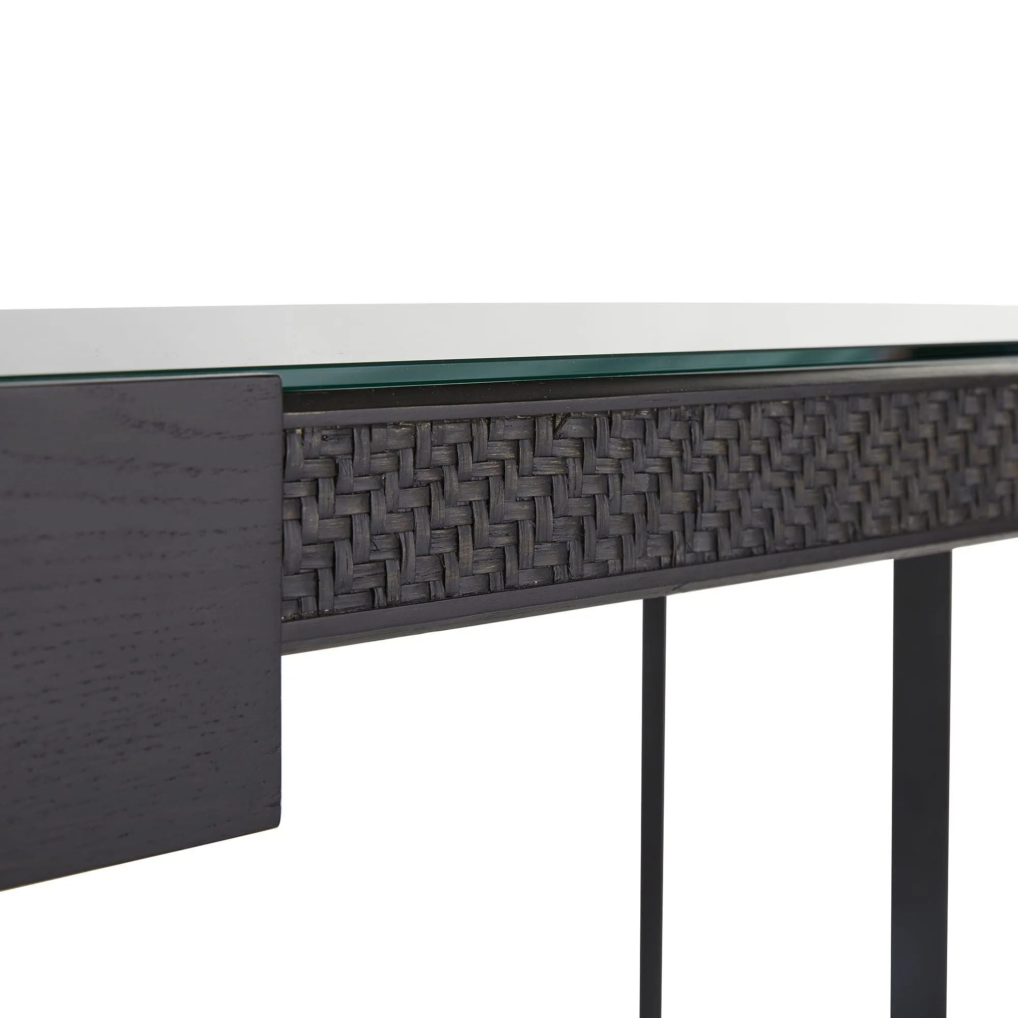 Kaze Black Oak Vaneer Desk