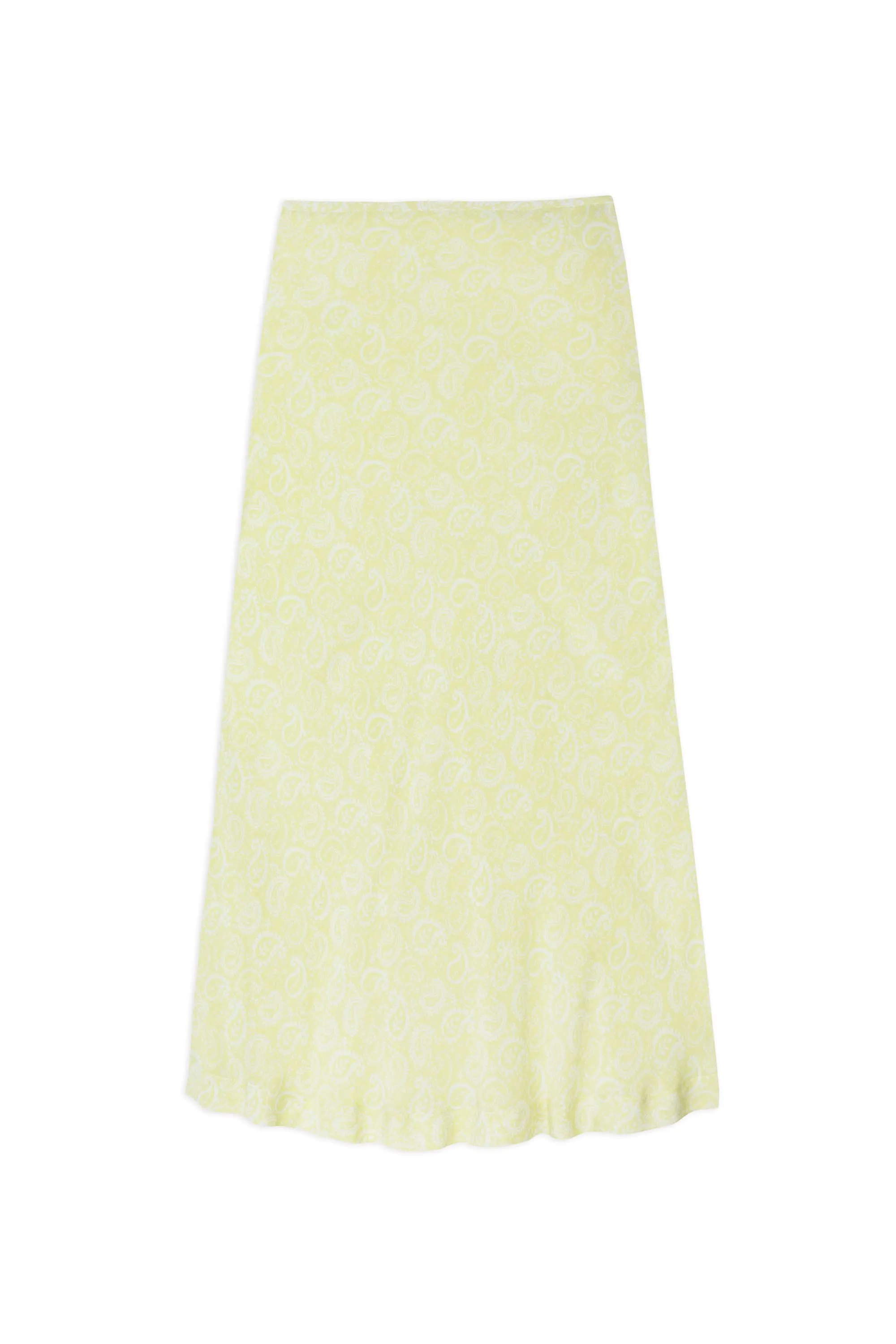 Kelly - Chartreuse Paisley Stamp