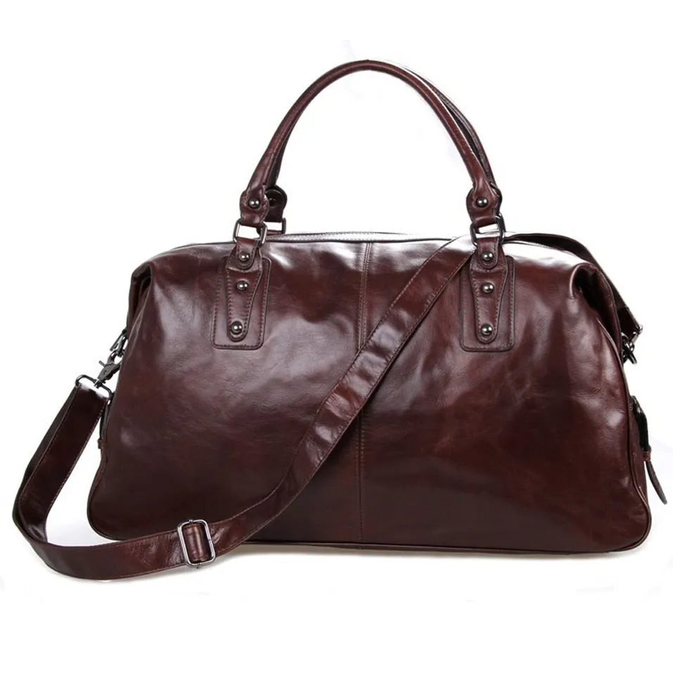 Luxury Genuine Leather Travel Bags Men Luggage bag large Leather duffel bag Men Weekend bag Overnight Tote Handbag sac de voyage