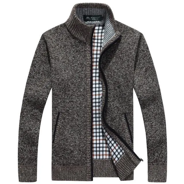 Mens Sweater-Coat Cardigan