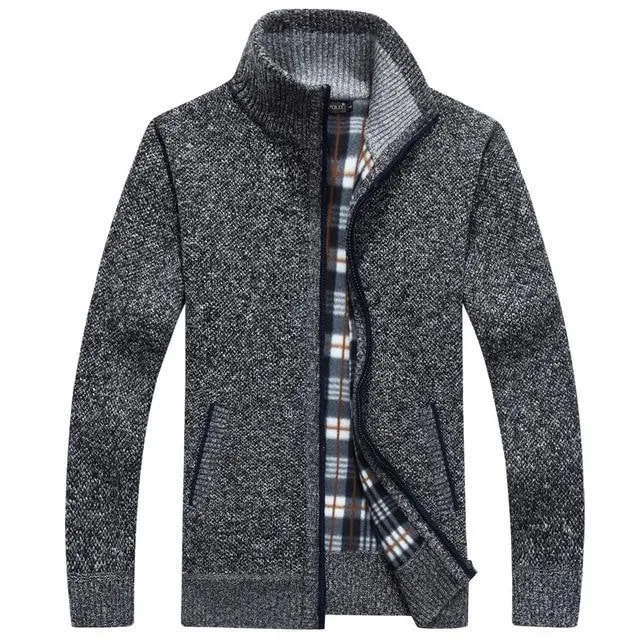 Mens Sweater-Coat Cardigan