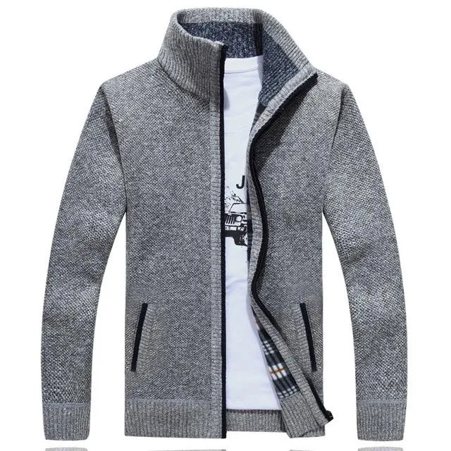 Mens Sweater-Coat Cardigan