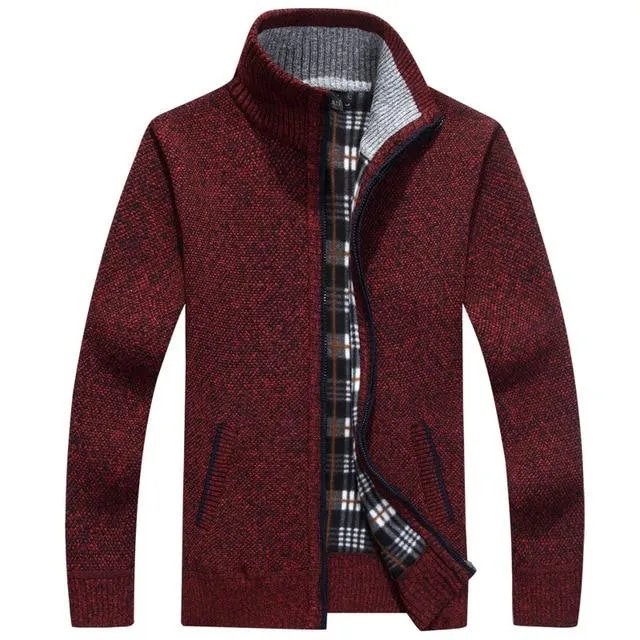 Mens Sweater-Coat Cardigan