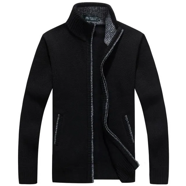 Mens Sweater-Coat Cardigan