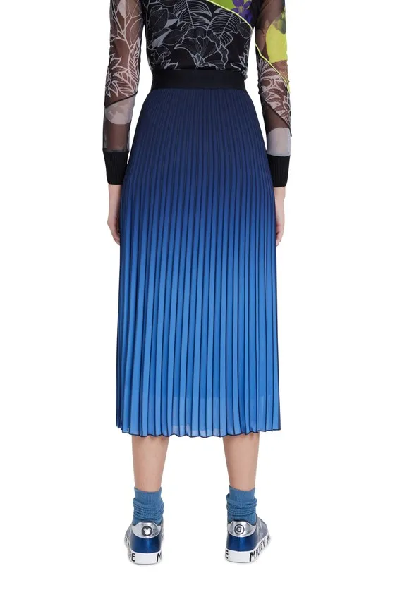 Midi Skirt Flared Pleated - Elastic Waist
