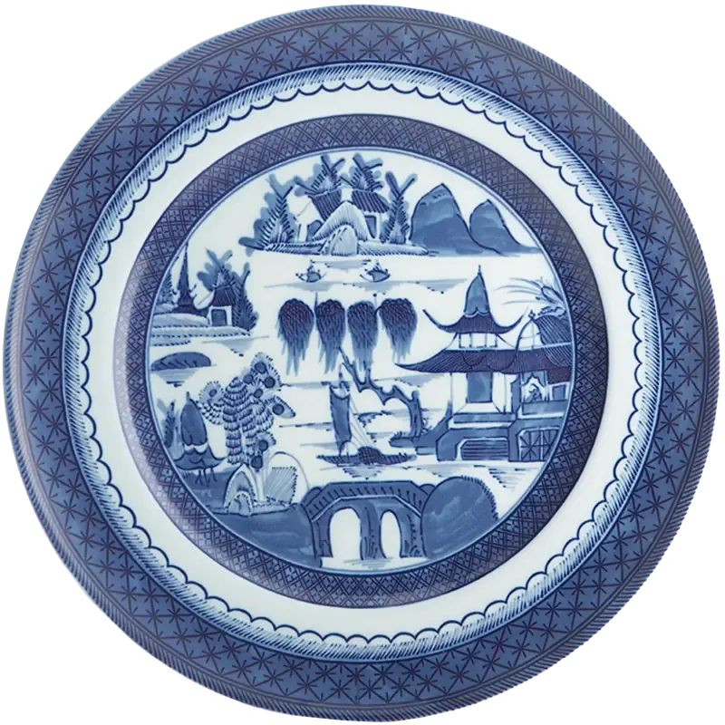 Mottahedeh Blue Canton Porcelain Large Dinner Plate